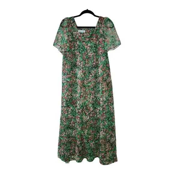 Vintage Liberty House by Tropicana Hawaii Floral Maxi Dress Women’s Size 12 - Picture 2 of 6